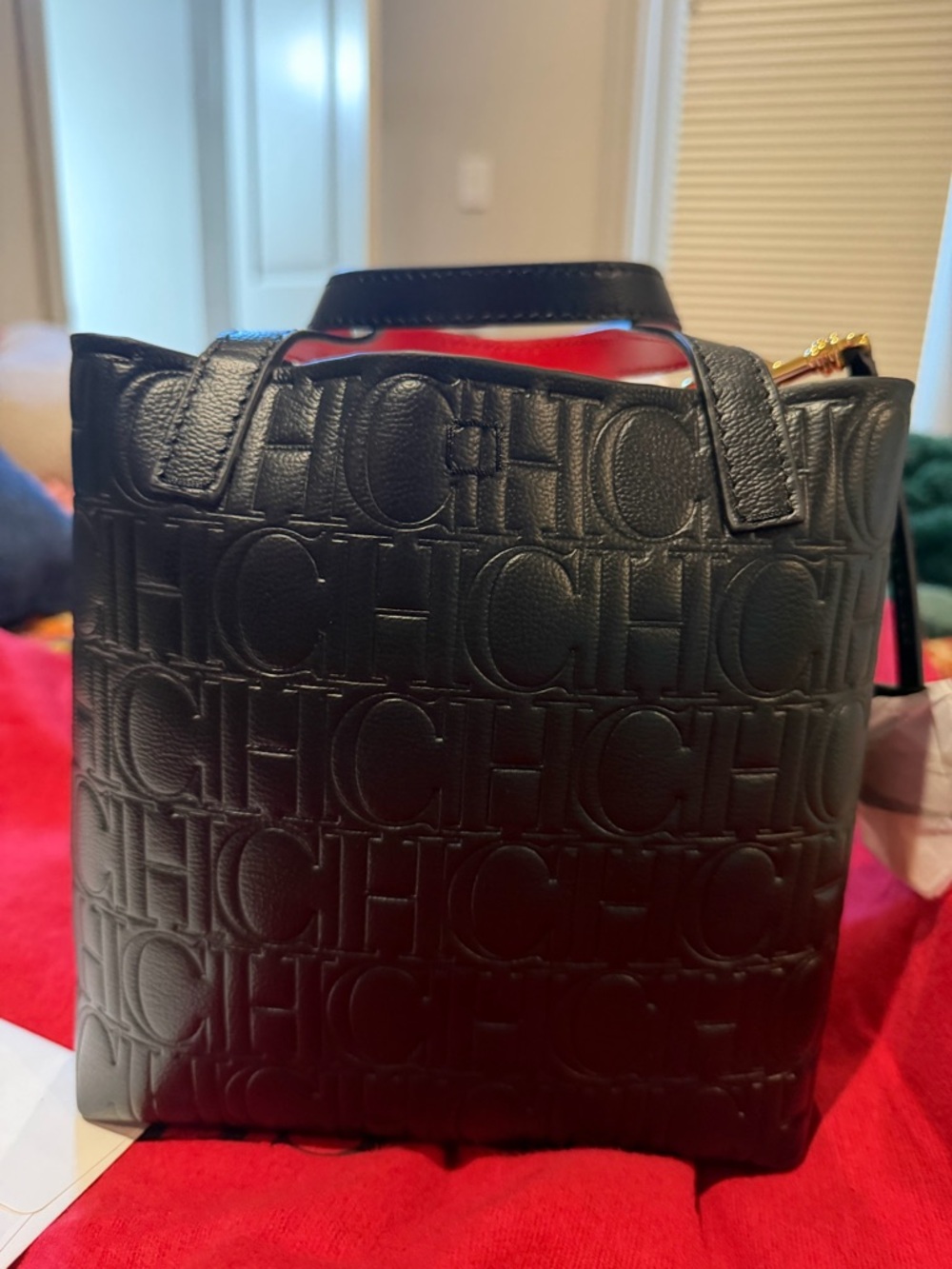 NWT Carolina Herrera MATRYOSHKA LOCKED XS | SMALL HANDBAG Black - Picture 16 of 16